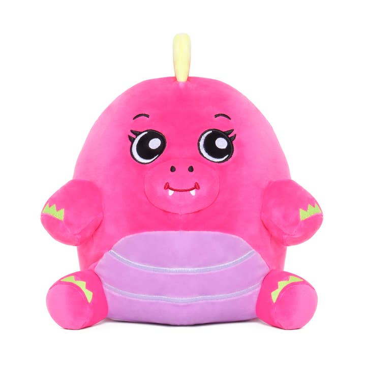 World Roller Toys - Wholesale Stuffed/Plush Toy - Kids & Baby - Dana the Dinosaur Glow in the Dark 7.5" Super Soft Plush Toy0