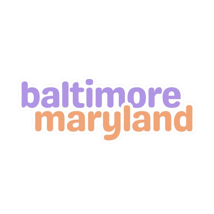 Chesapeake Charm Shop - Wholesale Sticker - Baltimore Maryland Vinyl Sticker1