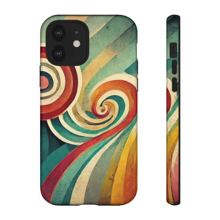 Colorful Swirl Tough Phone Case for wholesale by Studio 653 Clothing Co