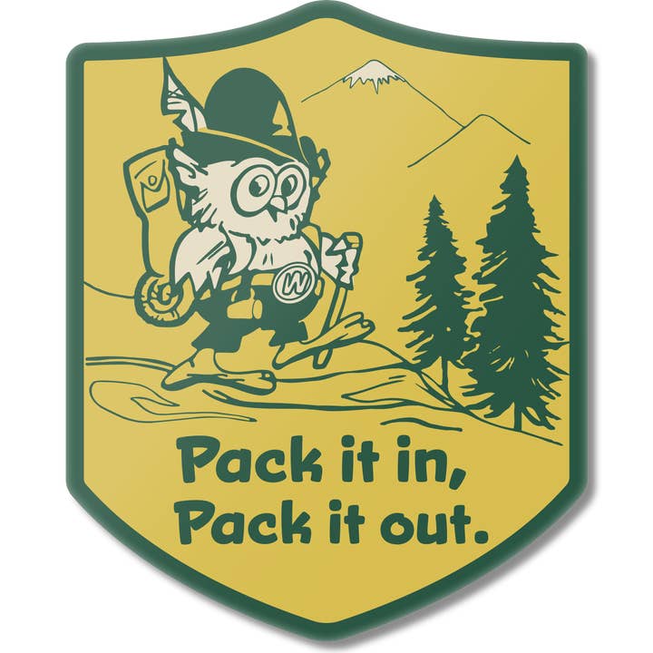 The Landmark Project - Wholesale Magnet - Pack It In, Pack It Out Magnet