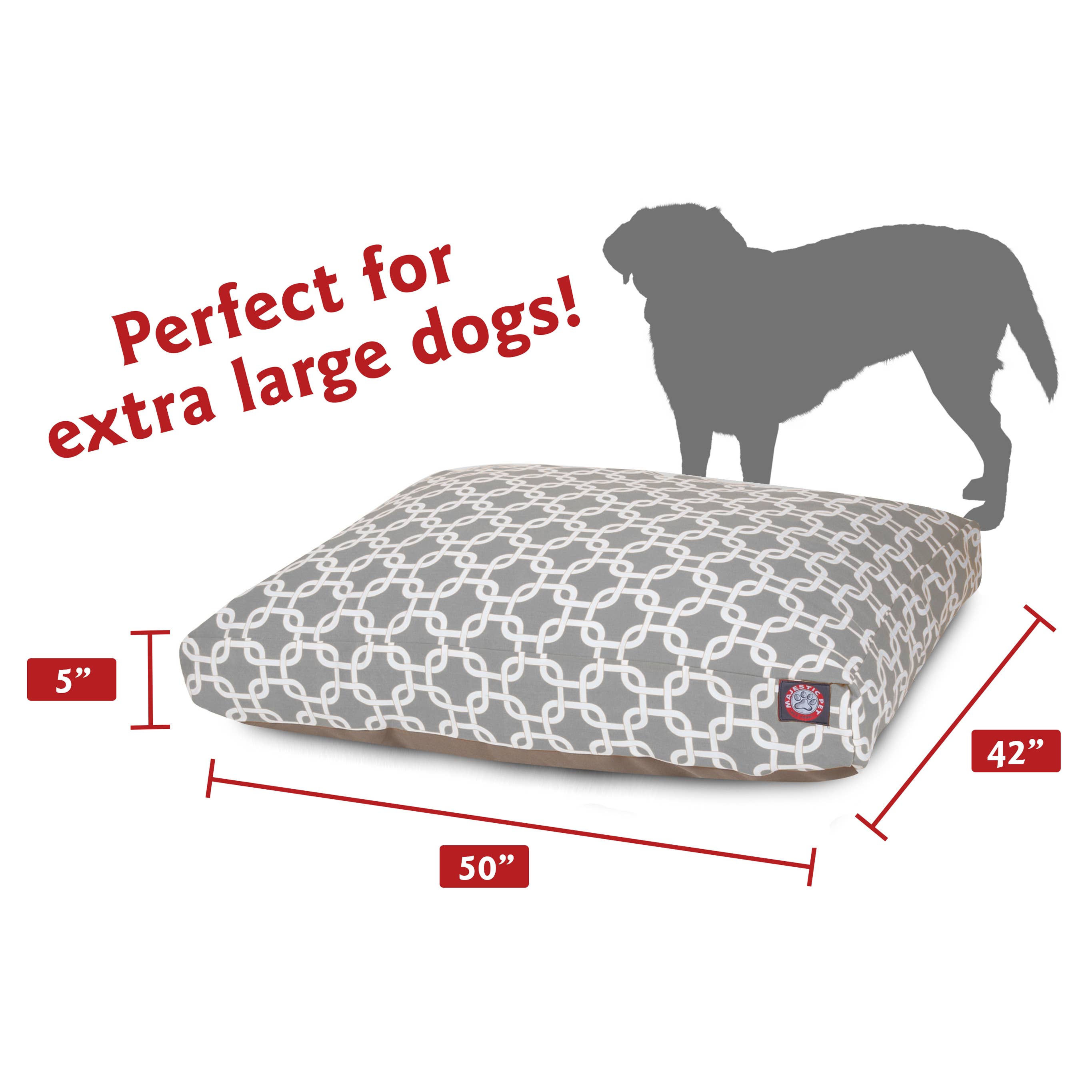 Majestic Pet Products - Vente Panier – chien - Lit pour chien Links Rectangle7