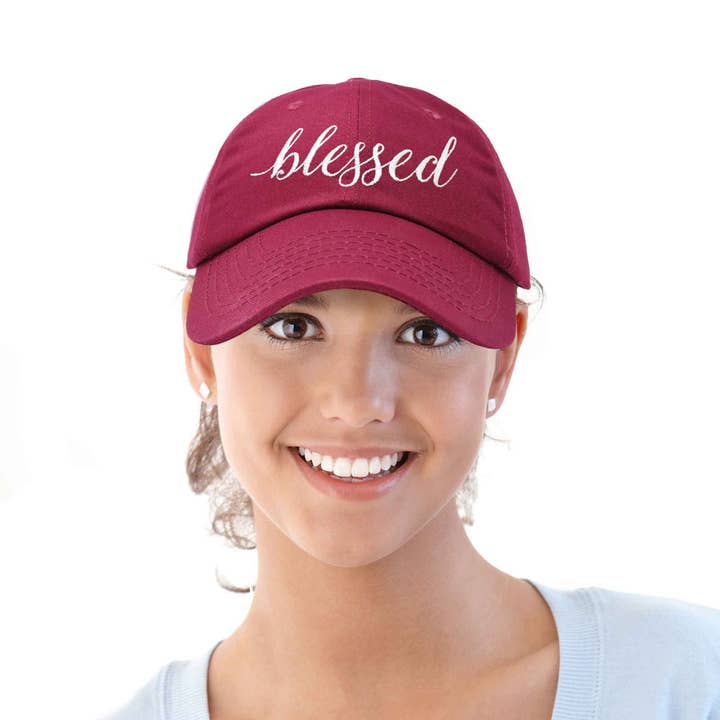 Dalix - Wholesale Baseball Cap - Women's - DALIX Blessed Women's Baseball Cap Soft Cotton Dad Hat60