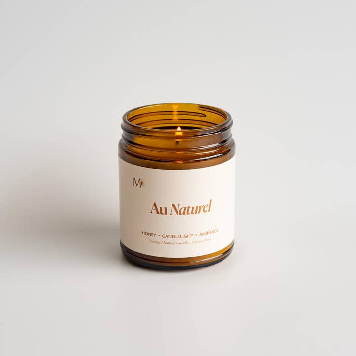 Misiyo Candle Co - Wholesale Jar/Filled Candle - Au Naturel | Unscented Canadian Beeswax Candle2