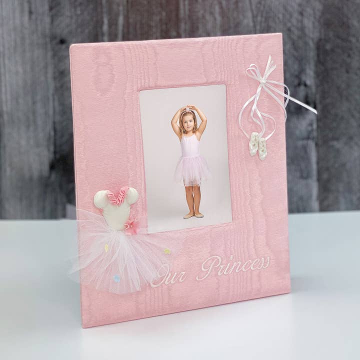 Cornice portafoto per bebè, modello Ballerina Tutu, color moiré per la vendita all'ingrosso da parte di MARCELA