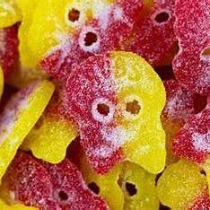 Bubs Fizzy Skalle - Gomas de Caveira Efervescentes, Suécia - A Granel 2,6kg por atacado de Echo Sales America