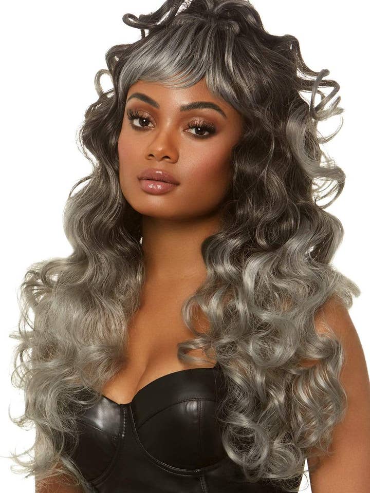24" Long Curly Ponytail Wig for wholesale by Leg Avenue