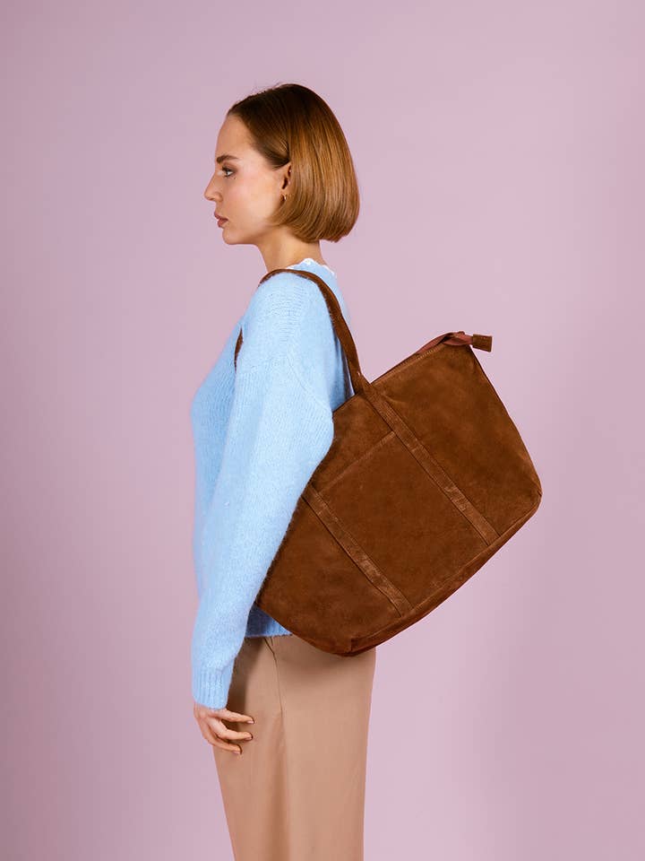 FRANCESCA SUEDE Bag - 4173 for wholesale by Cherry Paris