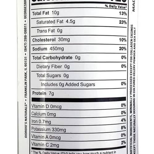 Giorgio's Naturals - Wholesale Salami - BEEF Soppressata (Spicy beef Salami) Retail Chub-All Natural3