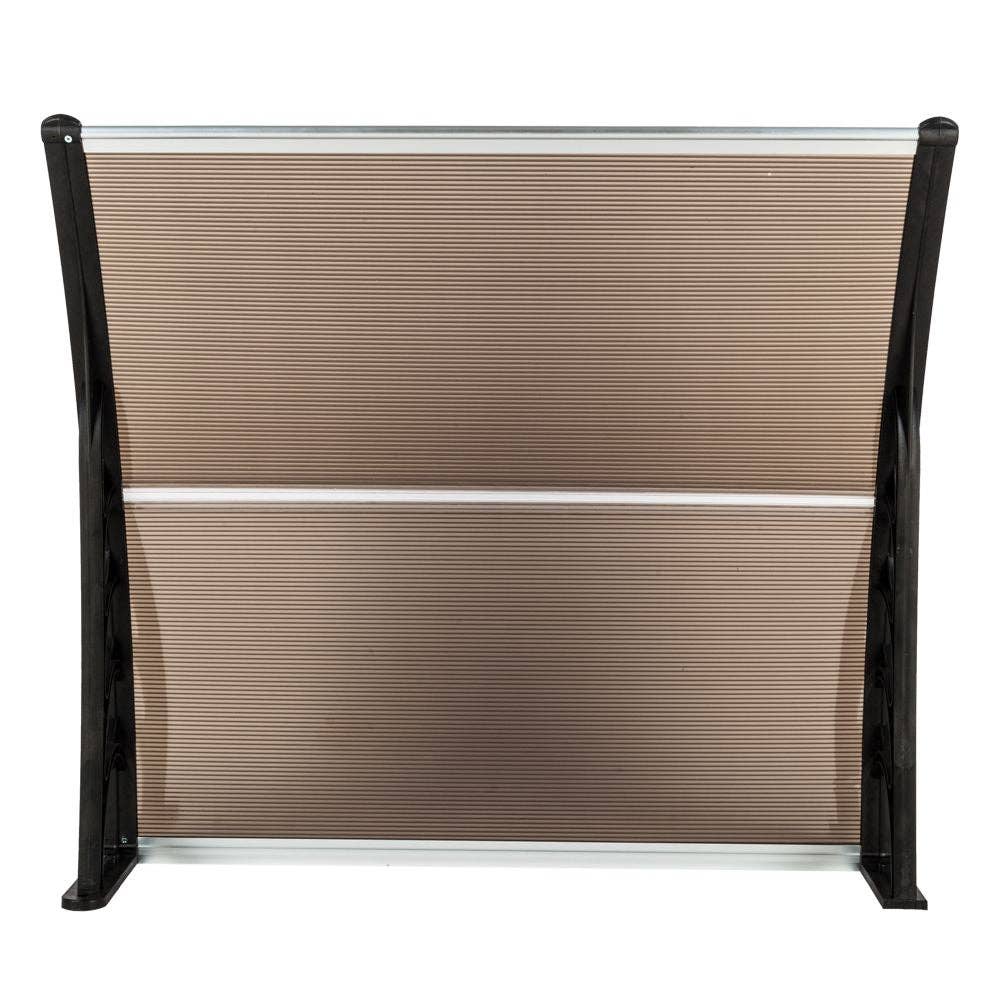 Hard Rock Health Stores - Wholesale Outdoor Ornament/Decor - 40"x40" Back Door Canopy Polycarbonate Window Door Awning Outdoor Patio Shelter3