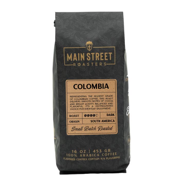 Colombian Supremo Coffee for wholesale by Main Street Roasters