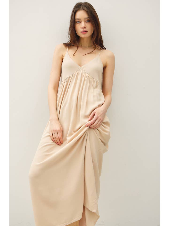Be Cool - Wholesale Dress - Women's - BREEZY BABY DOLL MAXI DRESS
