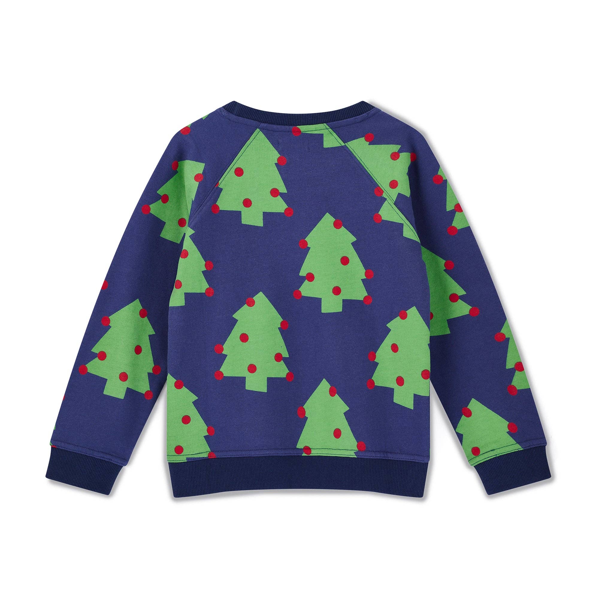 Lilly and Sid - Vendita all'ingrosso Felpa - Bambini - Felpa con stampa di albero di Natale blu navy1