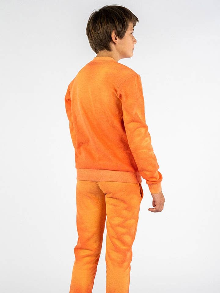 Maglione per bambini a cambio colore arancio-rossastro per la vendita all'ingrosso da parte di SEA'SONS