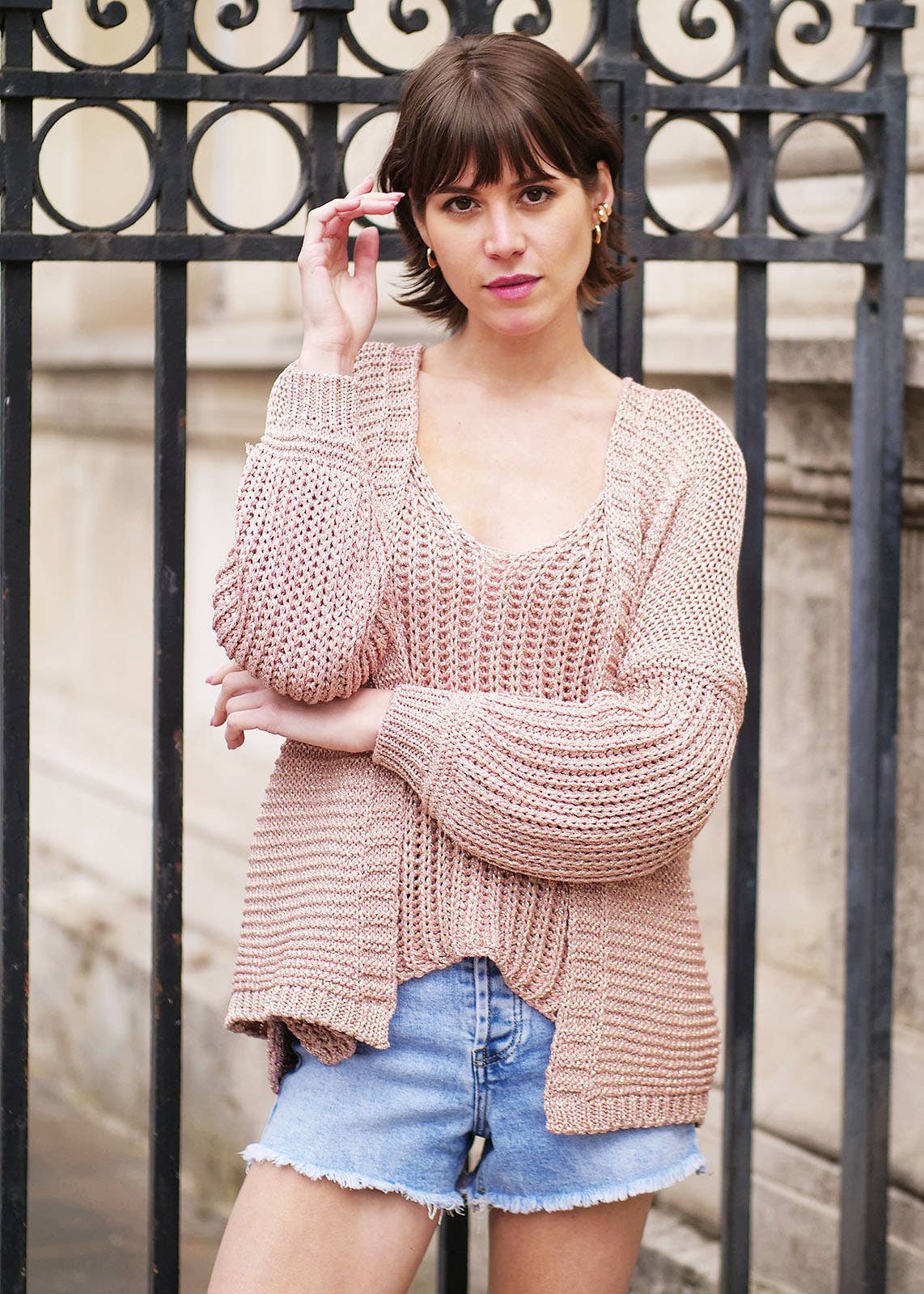 JULIA PARIS – Engroshandel Pullover - Dame – Shiny hækleet tanktop9