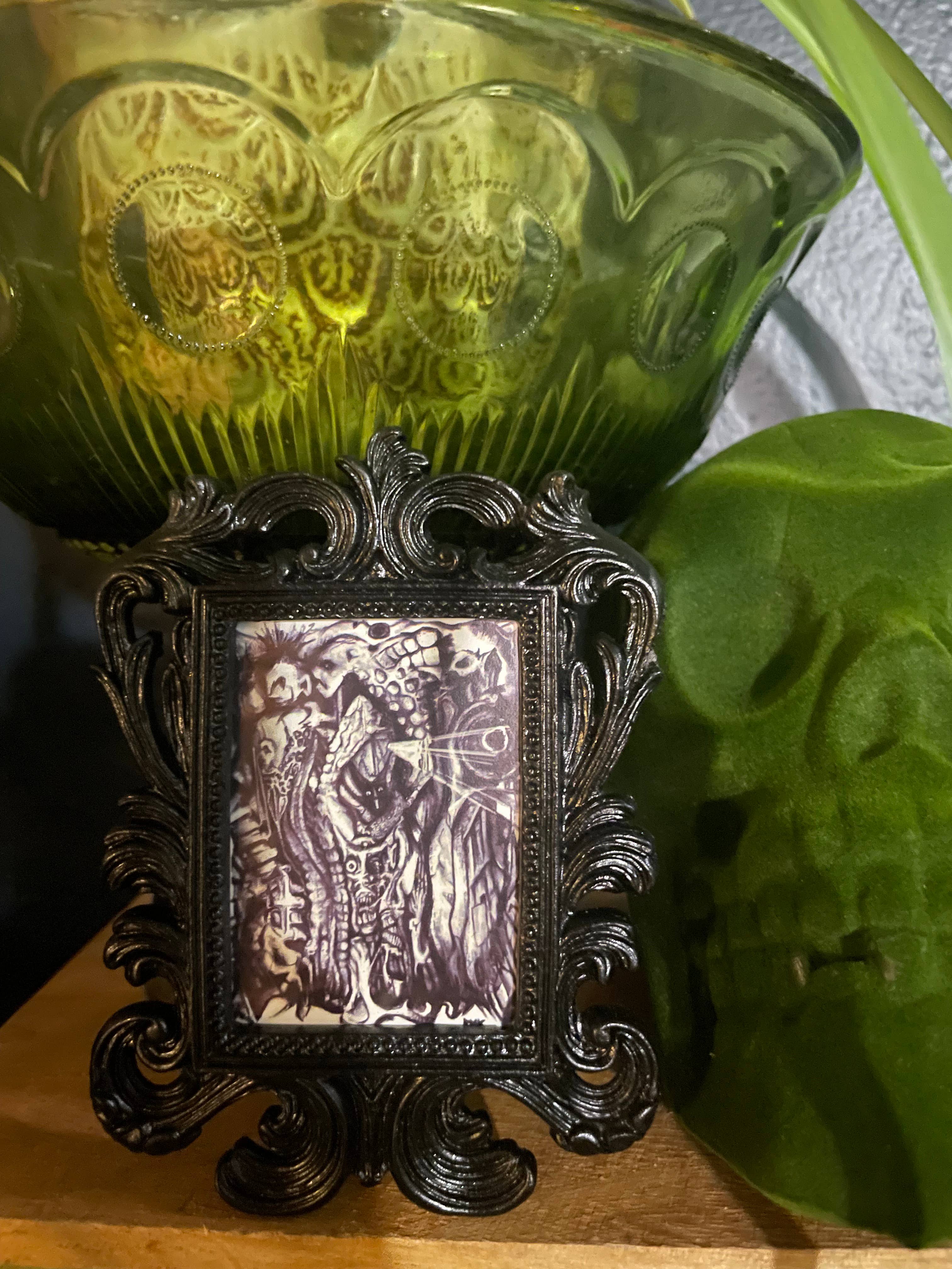 Signum Somnia - Vente Affiche d'art - Mini œuvres encadrées style gothique, art insolite, décor effrayant4