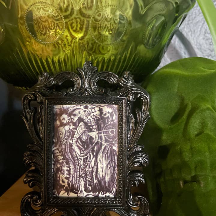 Signum Somnia - Vente Affiche d'art - Mini œuvres encadrées style gothique, art insolite, décor effrayant4