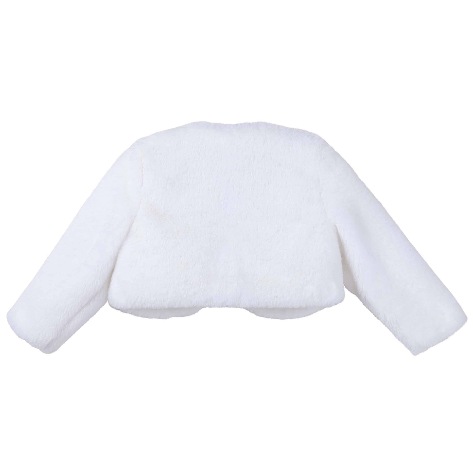 Designer Kidz – Engroshandel Jakke - Baby – Sassy Baby Faux Fur Jakke - Ivory4