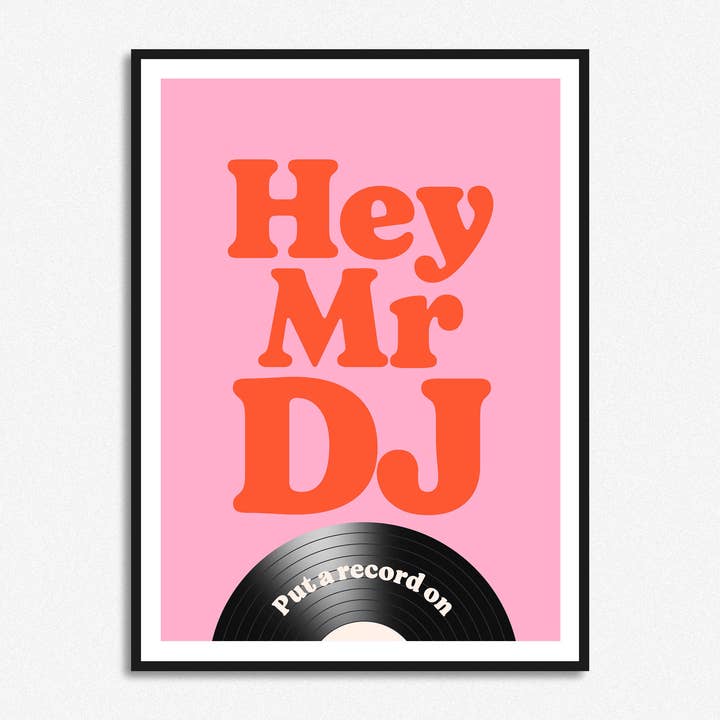 Hej Mr DJ Print för wholesale av HollieGraphik