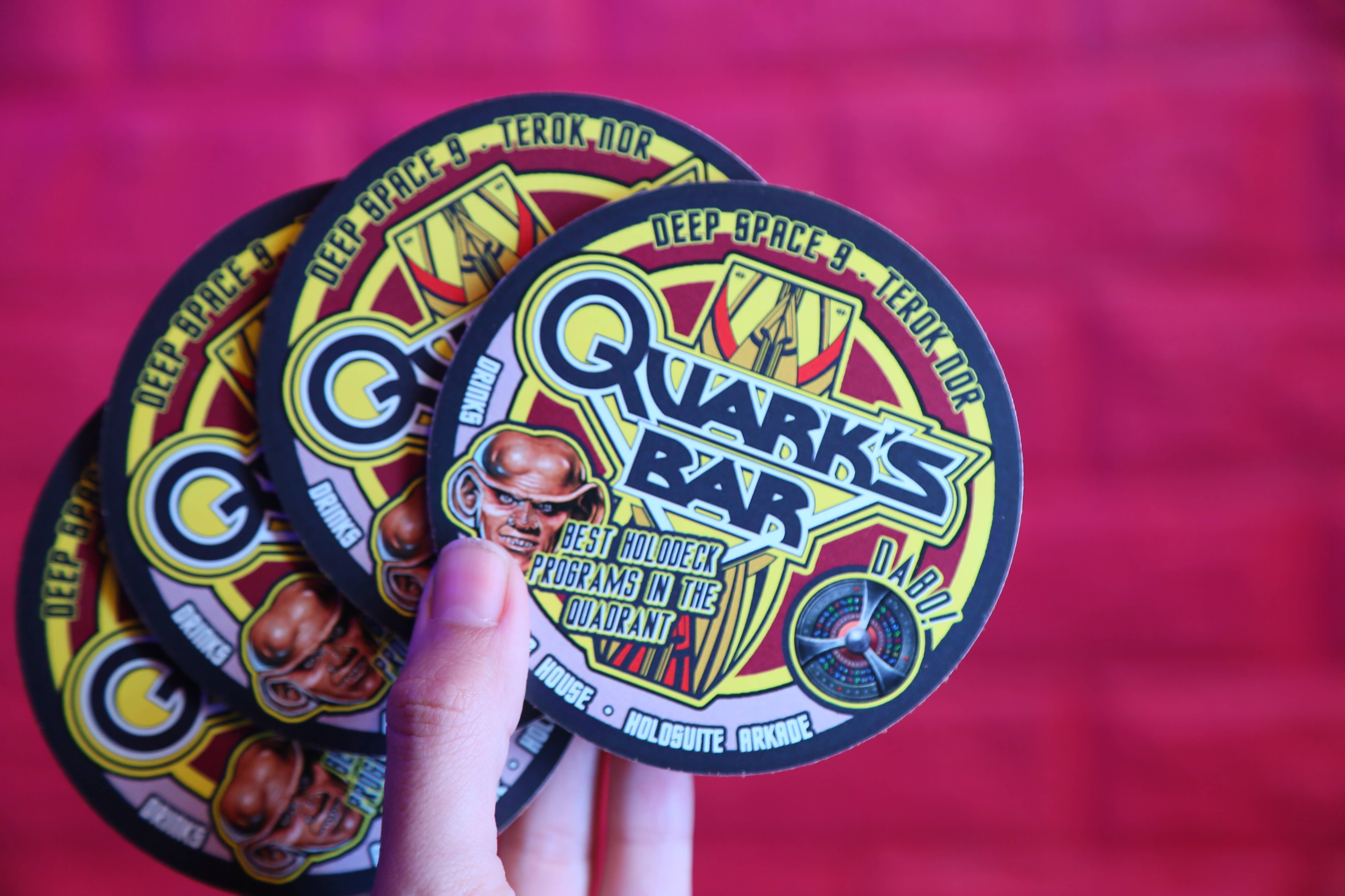 SciFi Nerds – wholesale Coasters – ST Cork Coasters, Pack of 4 Quark's Sci-Fi Decor2