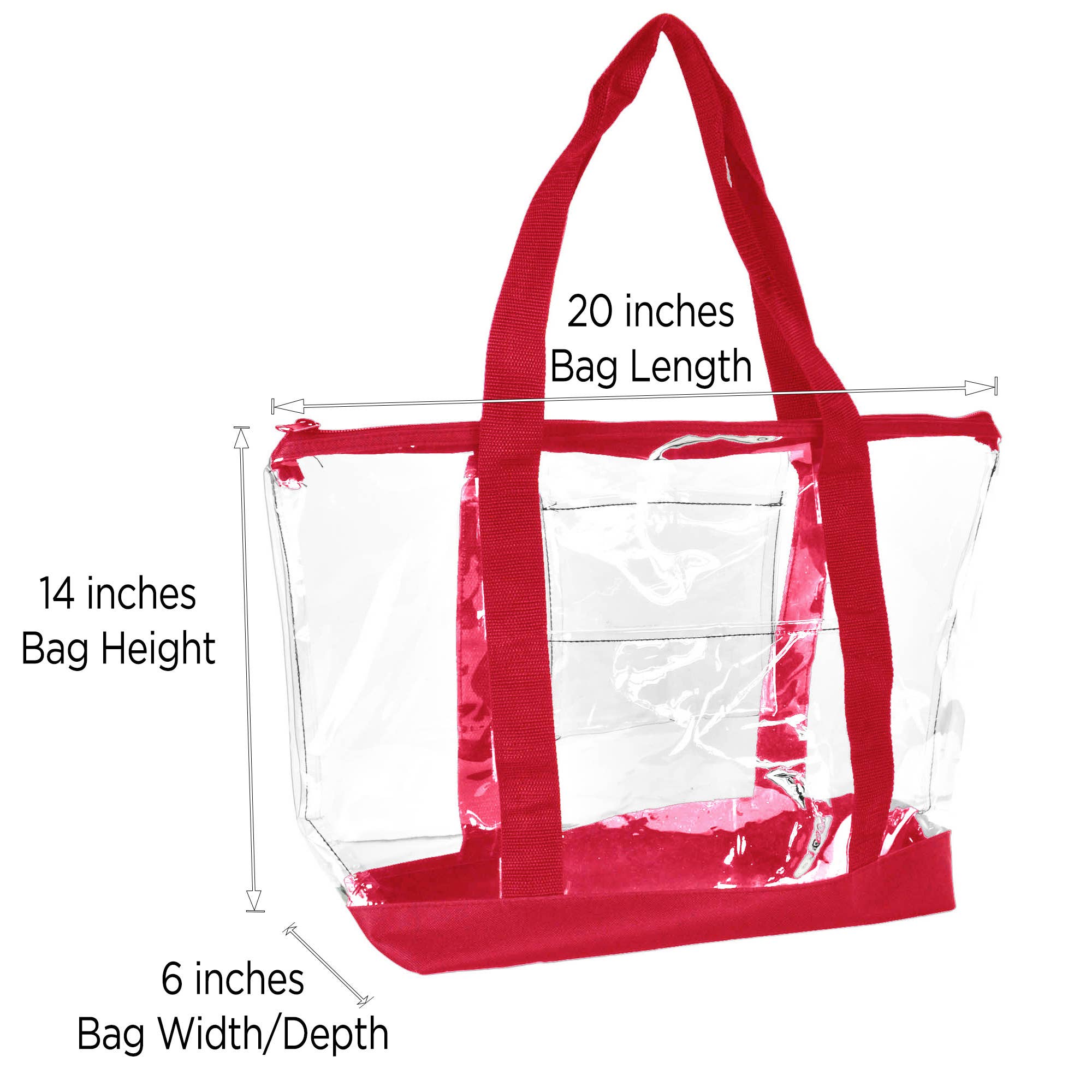 Dalix - Vente Tote bag – femme - Dalix sac transparent de sécurité à bandoulière pour travail et courses29