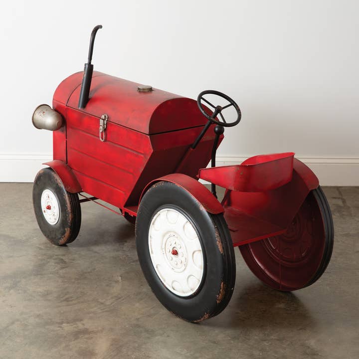 CTW Home Collection - Wholesale Decorative Tabletop Object - Extra Large Red Farm Tractor