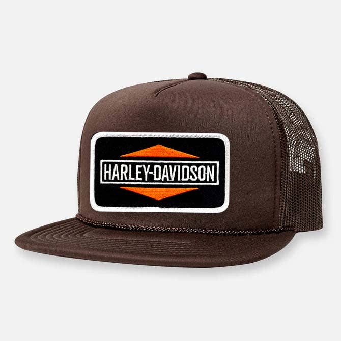 Webig Moto Company - Wholesale Trucker Hat - Unisex - HARLEY FLAT BILL PATCH HAT