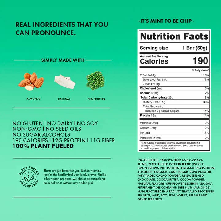 TRUBAR - Wholesale Snack Bar - It's Mint to be Chip3