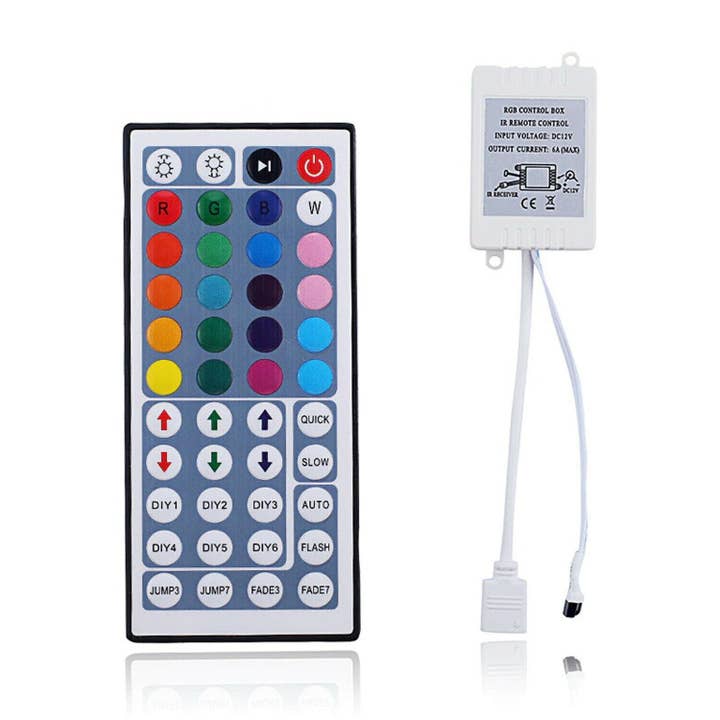 Ledsone - Wholesale Light bulb/puck - RGB LED Strip Controller | 12V IR Remote, 24/44 Keys ~ 54514
