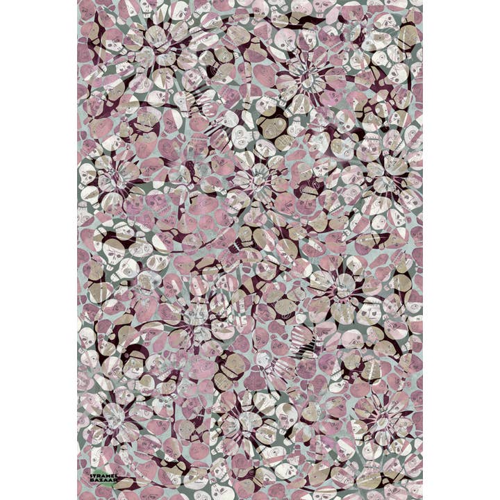 Renée Stramel - Wholesale Flat Wrap - Crania Flora Double-sided Wrapping Paper Sheets2
