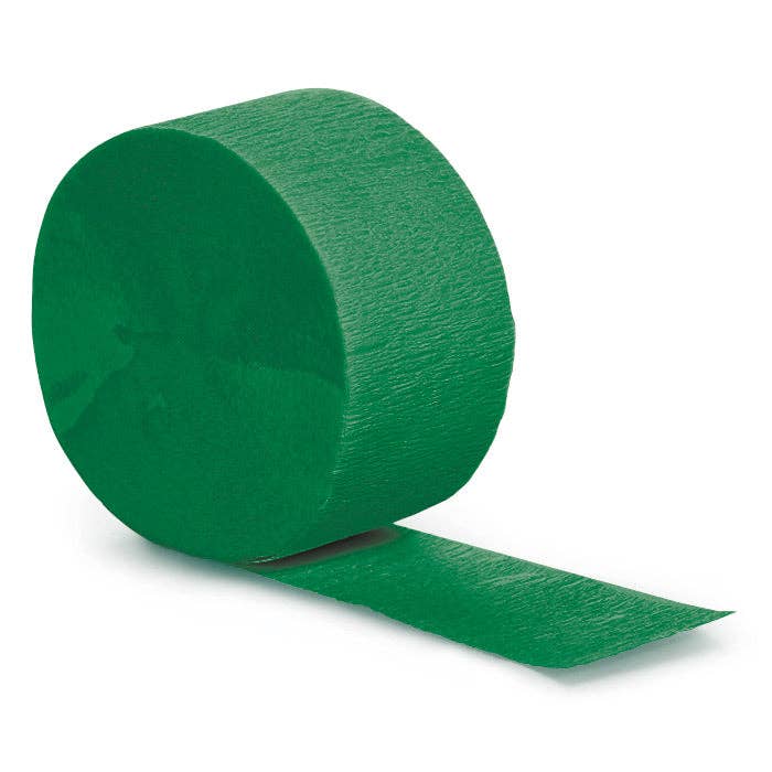 Bulk Party Decor - Wholesale Party Sign/Banner - Bulk Emerald Green Crepe Streamer 81 ft (12 per Case)0