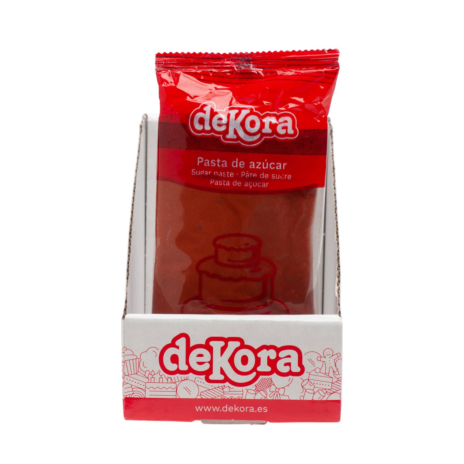 dekora - Vendita all'ingrosso Kit decorazione torte - FONDENTE MARRONE 250 G SENZA GLUTINE4