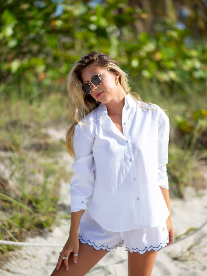 Het linnenachtige oversized overhemd voor wholesale door Kandy coast