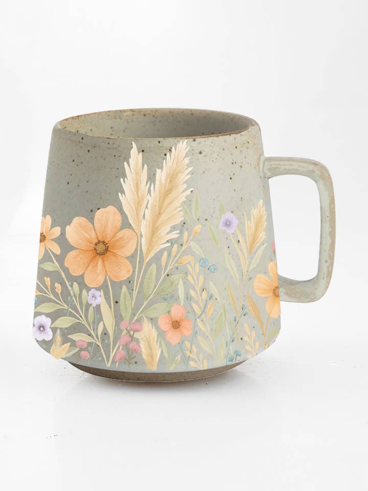 Mom's Meadow Mug for wholesale by Artsy Em