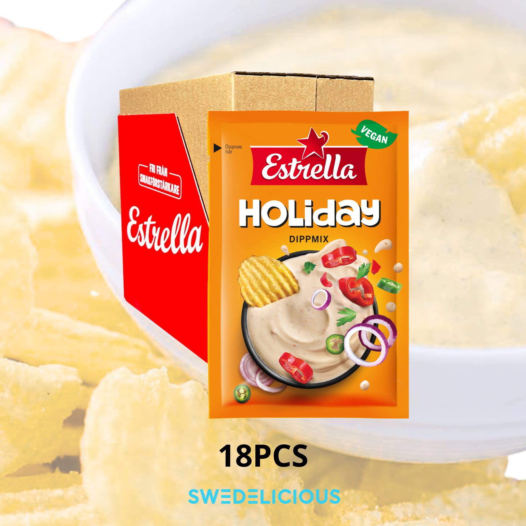 Swedelicious - Swedish Candy - Wholesale Gummy - Dip Mix Holiday - Swedish Snacks - Estrella