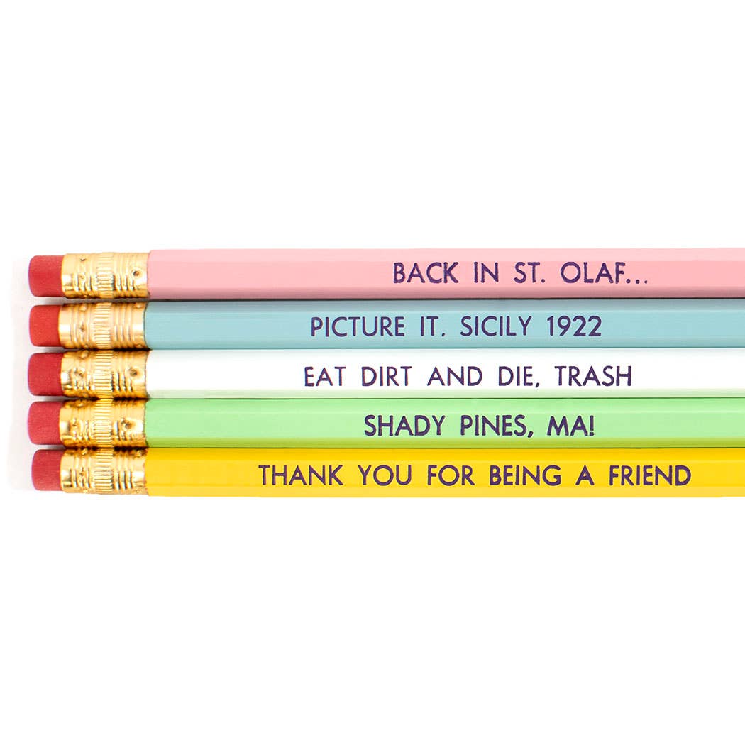 Lucky Mfg. Co. - Wholesale Pencil - Golden Girls Pencil Pack1