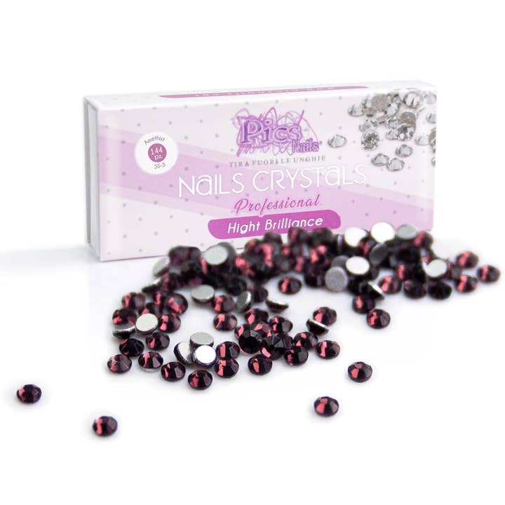 Ametyst Nail Glitter 144 stk. SS-5 1,7 mm for engroshandel hos Pics Nails