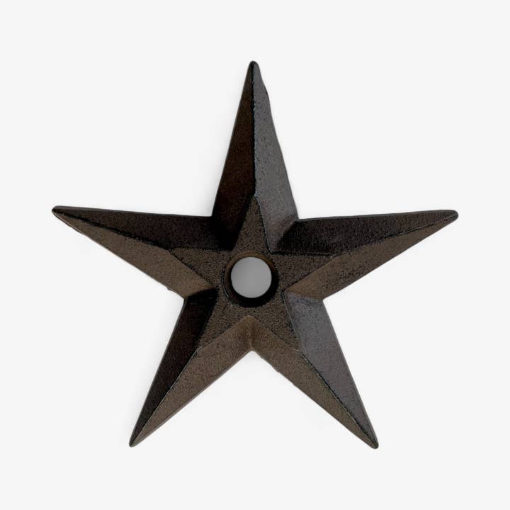 Iron & Blossom - Wholesale Wall Accent - Rustic Cast Iron Star Wall Decor, Vintage Western Accent1