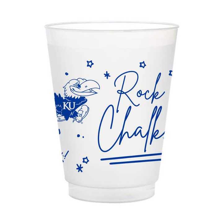 Kansas Frosted Flex Cup (8-Pack) for wholesale by Valiant Gifts Inc