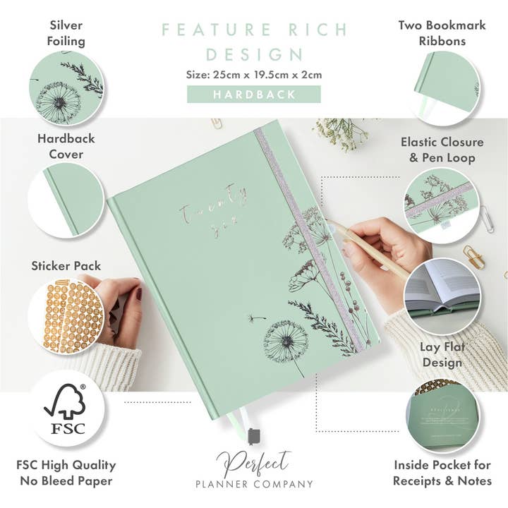 Perfect Planner Company – Agenda por atacado – Planeador de Negócios e Estilo de Vida 2026 - Menta1