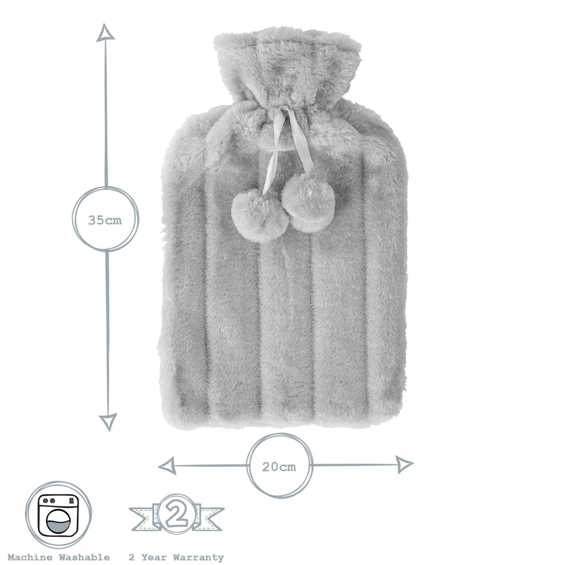 Rinkit Ltd - Venta al por mayor Compresas de frío/calor - Funda de piel sintética para bolsa de agua caliente Nicola Spring - gris4