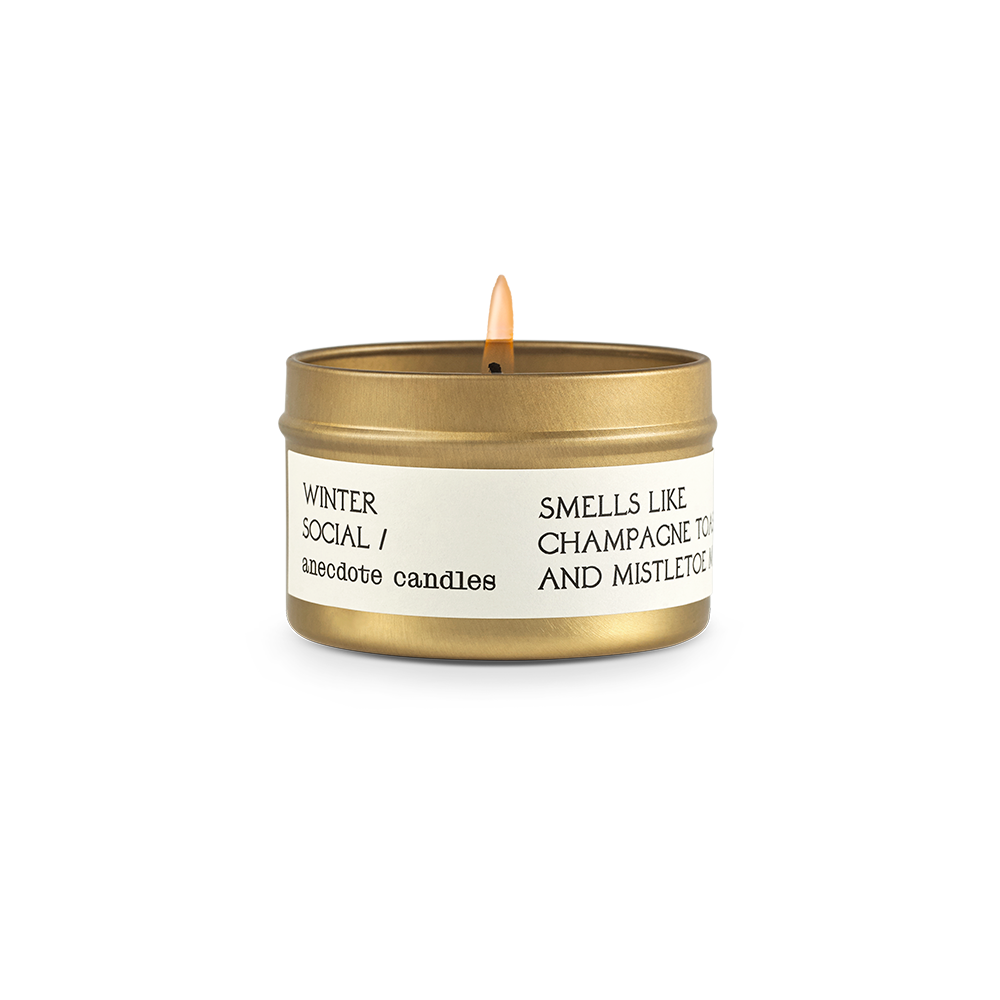 Anecdote Candles - Wholesale Travel Candles - Winter Social (Berries & White Woods) Travel Tin Candle1