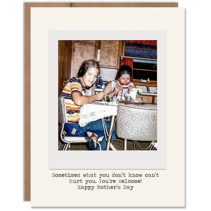 Carte amusante pour la fête des mères What You Don't Know pour la vente par Heavenly Debbie