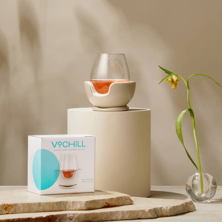 VoChill - Wholesale Wine Bucket - Stemless Wine Chiller - Blush