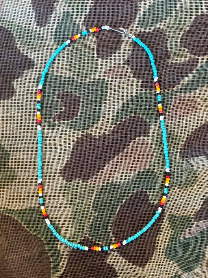 Turkooise choker met originele Navajo-kralen voor wholesale door Wilde Soul