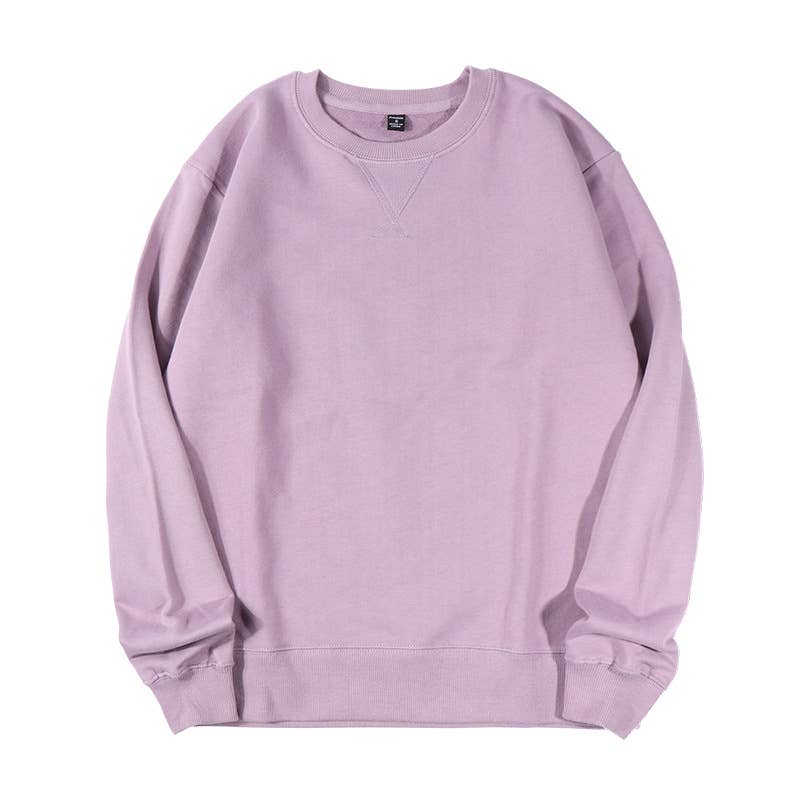 Rosa Clothing - Wholesale Sweatshirt - Women's - Athleisure loose fit plain cotton crewneck Sweatshirt6