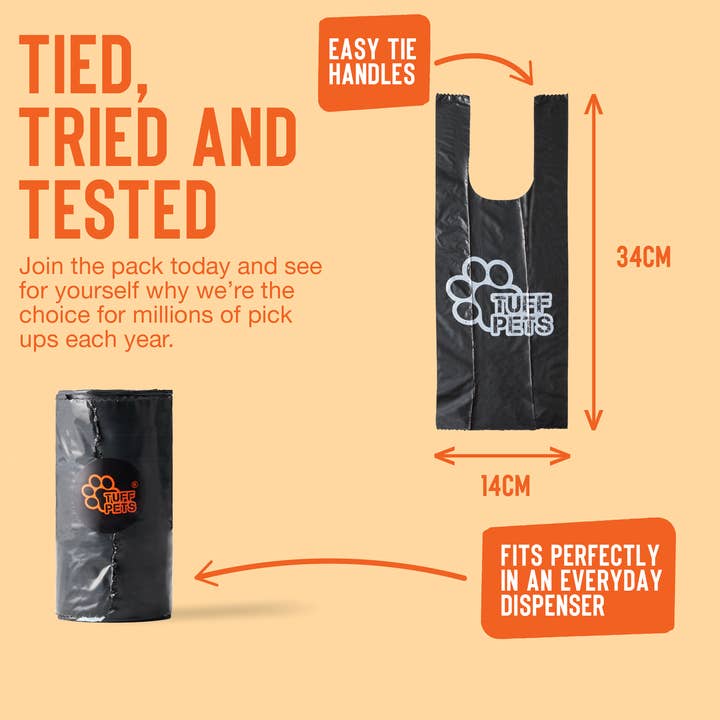 Tuff Pets - Wholesale Pet Poop Bag - Biodegradable Heavy Duty Dog Poop Bags