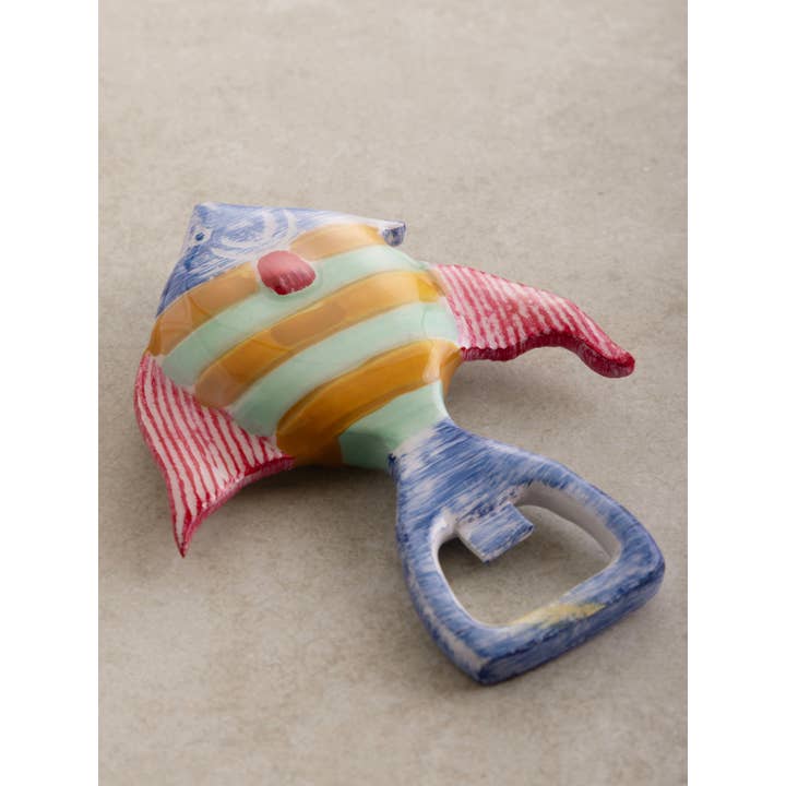 GAURI KOHLI - Wholesale Bottle/Wine Opener - Sparky Hand-Painted Fish Bottle Opener2