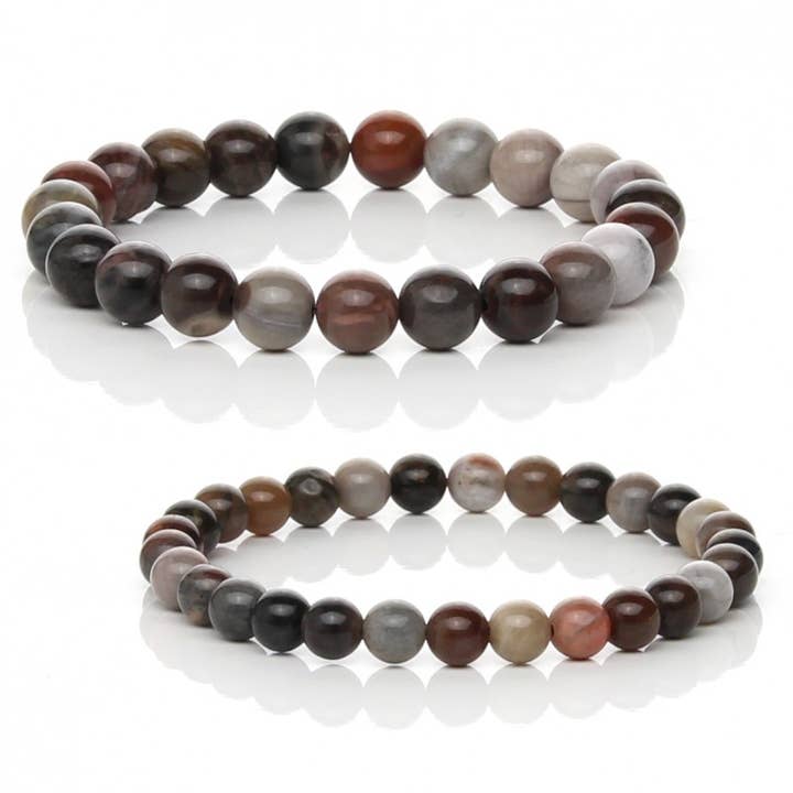 Xylopal bracelet, petrified wood for wholesale by UniArt