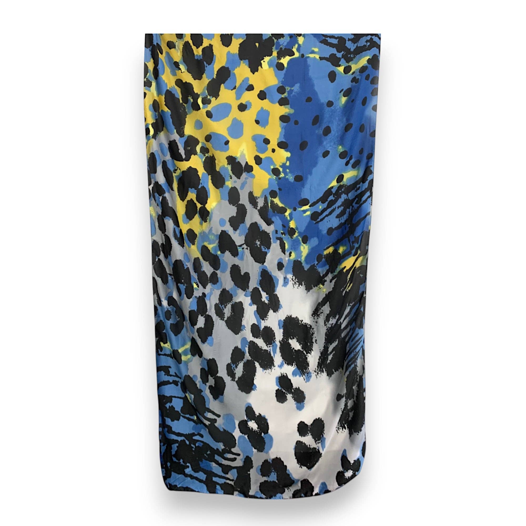 Lili Scarves (US Duty Free) - Venta al por mayor Bufanda - Mujer - Pañuelo rectangular con estampado de leopardo y tacto sedoso0