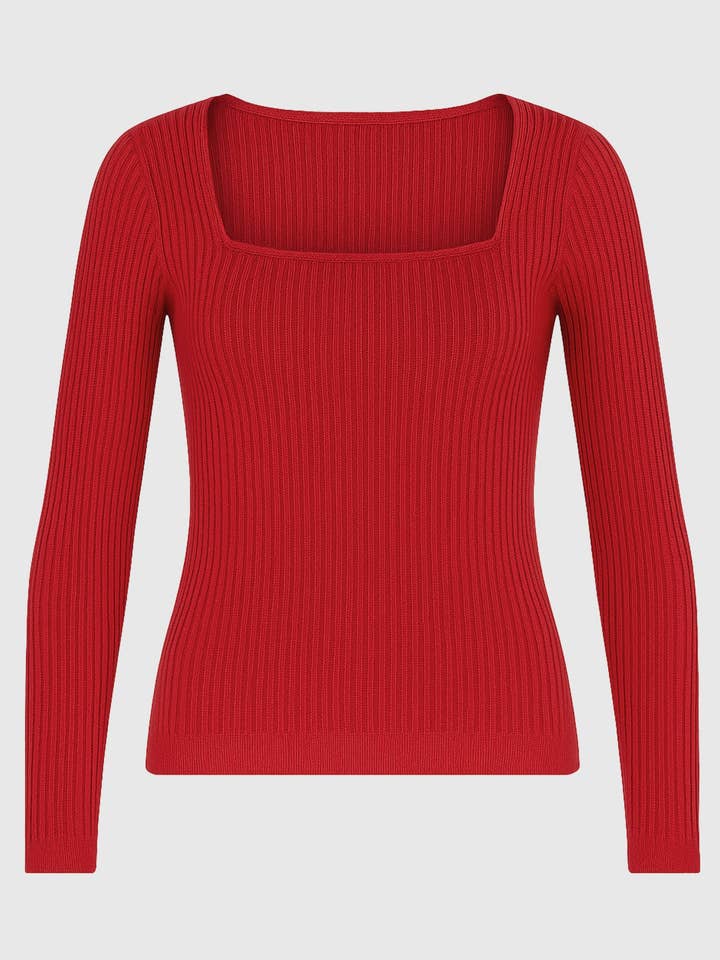 RED SWEATER LESIE for wholesale by An'ge